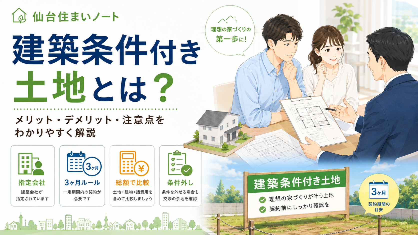 建築条件付き土地とは？メリット・デメリット・注意点をわかりやすく解説
