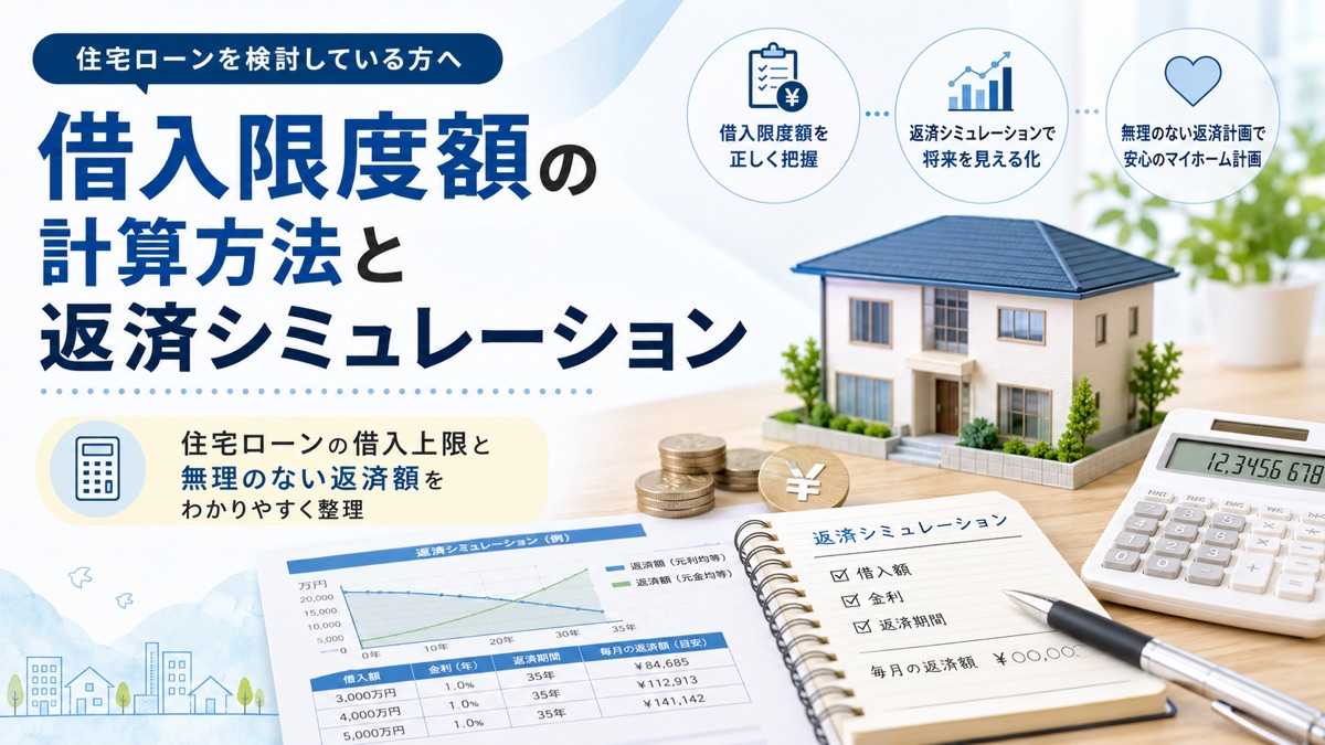 借入限度額の計算方法と返済シミュレーション