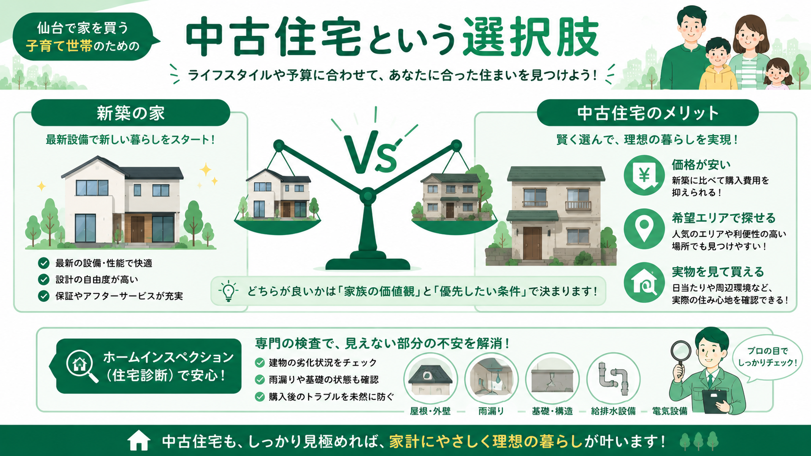 中古住宅という選択肢｜新築との違い・メリット・チェックポイント
